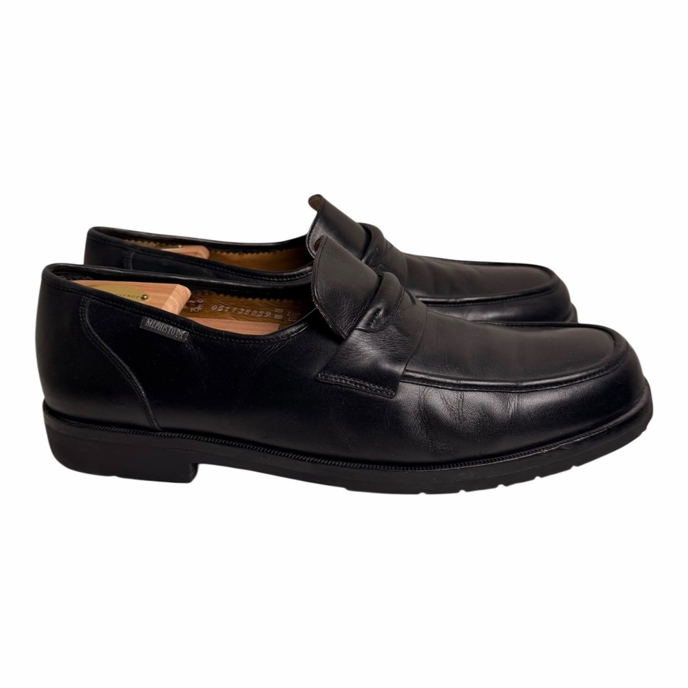 Mephisto Kurtis Hopper Men’s 11.5 Black Leather Penny Loafers Comfort - Picture 6 of 15